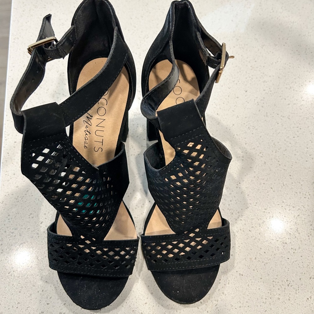 Coconuts by Matisse Black Cutout Heels